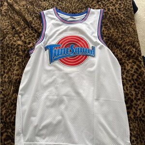 White Tune Squad Basketball Jersey